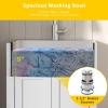 imageVINGLI 24Inch Laundry Sink with Cabinet and PullOut Sprayer Faucet Stainless Steel Utility Sink with Cabinet White Cabinet with Sink for Laundry ampamp Utility Room Kitchen Bathroom BasementWhite