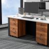 imageVINGLI 3Drawer File Cabinet with Lock Wood Rolling Filing Cabinets for Home Office Mobile Printer Stand Under Desk File Organizer for Letter Sized Files 26quot HCaster Included OakWalnut