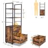 imageVINGLI 657quot H 2 Drawer File Cabinet with Lock FreestandingRolling File Cabinets for Home Office Wood File Cabinet with Shelves Compatible with Both Letter and Legal Size Folders Rustic BrownRustic Brown