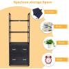 imageVINGLI 657quot H 2 Drawer File Cabinet with Lock FreestandingRolling File Cabinets for Home Office Wood File Cabinet with Shelves Compatible with Both Letter and Legal Size Folders Rustic BrownBlack