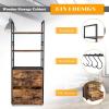 imageVINGLI 657quot H 2 Drawer File Cabinet with Lock FreestandingRolling File Cabinets for Home Office Wood File Cabinet with Shelves Compatible with Both Letter and Legal Size Folders Rustic BrownRustic Brown
