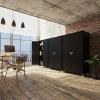 imageVINGLI 72 Tall Garage Storage Cabinet Metal Storage Cabinet with Wheels Locking Doors and Adjustable Shelves Black ampamp Silver 32W x 16D x 72HBlack