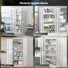 imageVINGLI 72 Tall Garage Storage Cabinet Metal Storage Cabinet with Wheels Locking Doors and Adjustable Shelves Black ampamp Silver 32W x 16D x 72HGrey