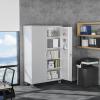 imageVINGLI 72 Tall Garage Storage Cabinet Metal Storage Cabinet with Wheels Locking Doors and Adjustable Shelves Black ampamp Silver 32W x 16D x 72HGrey