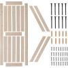 imageVINGLI Barn Door Solid Wood Double Surfaces Easy DIY Assemble 30in x 84in