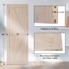 imageVINGLI Barn Door Solid Wood Double Surfaces Easy DIY Assemble 30in x 84in