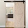 imageVINGLI Barn Door Solid Wood Double Surfaces Easy DIY Assemble 30in x 84in