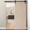 imageVINGLI Barn Door Solid Wood Double Surfaces Easy DIY Assemble 36in x 84in