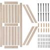 imageVINGLI Barn Door Solid Wood Double Surfaces Easy DIY Assemble 36in x 84in