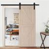 imageVINGLI Barn Door Solid Wood Double Surfaces Easy DIY Assemble 36in x 84in