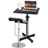 imageVINGLI Classic Lectern Podium Stand Height Adjustable Church Classroom Lecture Portable Presentation Concert Podium MultiFunction Reading or Laptop Desk with Edge Stopper Black