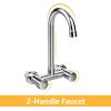 imageVINGLI Commercial Hand Wash Sink Stainless Steel BarPrep with Side Splash Guard Wall Mount Utility Sink with Faucet Heavy Duty Washing Basin for Restaurant Home Kitchen 17W x 15D x 14H