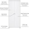 imageVINGLI Tall Pantry Storage Cabinet 72 Kitchen Pantry Cabinet Freestanding Room Storage Cupboard 2 Door Pantry for Laundry Room Kitchen Apartment Solid Wood White