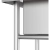 imageVINGLI Upgraded 28quot Free Standing 304 Stainless Steel Utility Sinks for Laundry Room with Backsplash Industrial Garage Sink Commercial Sink for Restaurant Workshop  28quot W x 24quot D x 402quot Hsilver 1