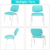 imageVINGLI Waiting Room Chairs 5Pack PU Church Conference Stackable Office Guest Chairs ampamp Reception Stacking Chair for Meeting Room Office Lobby SimpleampampSpaceSavingPublue