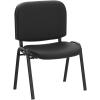 imageVINGLI Waiting Room Chairs 5Pack PU Church Conference Stackable Office Guest Chairs ampamp Reception Stacking Chair for Meeting Room Office Lobby SimpleampampSpaceSavingFabric Meshblack