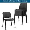 imageVINGLI Waiting Room Chairs 5Pack PU Church Conference Stackable Office Guest Chairs ampamp Reception Stacking Chair for Meeting Room Office Lobby SimpleampampSpaceSavingPugrey