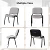 imageVINGLI Waiting Room Chairs 5Pack PU Church Conference Stackable Office Guest Chairs ampamp Reception Stacking Chair for Meeting Room Office Lobby SimpleampampSpaceSavingMeshgery