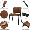 imageVINGLI Waiting Room Chairs 5Pack PU Church Conference Stackable Office Guest Chairs ampamp Reception Stacking Chair for Meeting Room Office Lobby SimpleampampSpaceSavingPurustic