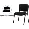 imageVINGLI Waiting Room Chairs 5Pack PU Church Conference Stackable Office Guest Chairs ampamp Reception Stacking Chair for Meeting Room Office Lobby SimpleampampSpaceSavingFabric Meshblack