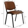 imageVINGLI Waiting Room Chairs 5Pack PU Church Conference Stackable Office Guest Chairs ampamp Reception Stacking Chair for Meeting Room Office Lobby SimpleampampSpaceSavingPurustic
