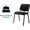 imageVINGLI Waiting Room Chairs 5Pack PU Church Conference Stackable Office Guest Chairs ampamp Reception Stacking Chair for Meeting Room Office Lobby SimpleampampSpaceSavingPublack