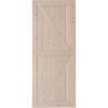 imageVINGLI Barn Door Solid Wood Double Surfaces Easy DIY Assemble 36in x 84in