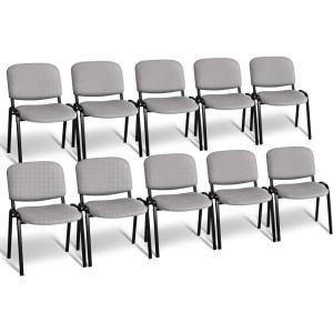 imageVINGLI Waiting Room Chairs 5Pack PU Church Conference Stackable Office Guest Chairs ampamp Reception Stacking Chair for Meeting Room Office Lobby SimpleampampSpaceSavingMeshgrey