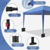 imageVINGLI 10x20 ft Pop Up Canopy Tent with 6 Sidewalls Canopy 10x20 with Carry Bag Outdoor Gazebo Canopy Tent Camping Tent Patio Event Tent Outdoor Canopy Commercial CanopyBlackBlue