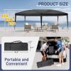 imageVINGLI 10x20 ft Pop Up Canopy Tent with 6 Sidewalls Canopy 10x20 with Carry Bag Outdoor Gazebo Canopy Tent Camping Tent Patio Event Tent Outdoor Canopy Commercial CanopyBlackBlack
