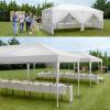 imageVINGLI 10x20 ft Pop Up Canopy Tent with 6 Sidewalls Canopy 10x20 with Carry Bag Outdoor Gazebo Canopy Tent Camping Tent Patio Event Tent Outdoor Canopy Commercial CanopyBlackWhite