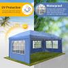 imageVINGLI 10x20 ft Pop Up Canopy Tent with 6 Sidewalls Canopy 10x20 with Carry Bag Outdoor Gazebo Canopy Tent Camping Tent Patio Event Tent Outdoor Canopy Commercial CanopyBlackBlue