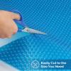 imageVINGLI 12Mil Solar Pool Cover 16x32FT Rectangle Solar Blanket for Inground Pool and AboveGround Swimming Pool Blue 16 x 32Blue