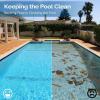 imageVINGLI 12Mil Solar Pool Cover 16x32FT Rectangle Solar Blanket for Inground Pool and AboveGround Swimming Pool Blue 16 x 32Clear