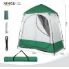 imageVINGLI 2 Room Shower Tent 75 FT Instant Pop Up Shelter with Carrying Bag Privacy Changing Room TentPerfect for Portable Toilet Camping Dressing Outdoor Indoor Easy Set UpDark Green