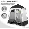 imageVINGLI 2 Room Shower Tent 75 FT Instant Pop Up Shelter with Carrying Bag Privacy Changing Room TentPerfect for Portable Toilet Camping Dressing Outdoor Indoor Easy Set UpBlack