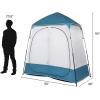 imageVINGLI 2 Room Shower Tent 75 FT Instant Pop Up Shelter with Carrying Bag Privacy Changing Room TentPerfect for Portable Toilet Camping Dressing Outdoor Indoor Easy Set UpBlue