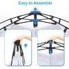 imageVINGLI 2 Room Shower Tent 75 FT Instant Pop Up Shelter with Carrying Bag Privacy Changing Room TentPerfect for Portable Toilet Camping Dressing Outdoor Indoor Easy Set UpBlue