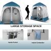 imageVINGLI 2 Room Shower Tent 75 FT Instant Pop Up Shelter with Carrying Bag Privacy Changing Room TentPerfect for Portable Toilet Camping Dressing Outdoor Indoor Easy Set UpBlue