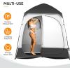 imageVINGLI 2 Room Shower Tent 75 FT Instant Pop Up Shelter with Carrying Bag Privacy Changing Room TentPerfect for Portable Toilet Camping Dressing Outdoor Indoor Easy Set UpBlack
