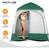 imageVINGLI 2 Room Shower Tent 75 FT Instant Pop Up Shelter with Carrying Bag Privacy Changing Room TentPerfect for Portable Toilet Camping Dressing Outdoor Indoor Easy Set UpDark Green