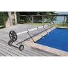 imageVINGLI 21 FT Pool Cover Reel Aluminum Solar Swimming Inground Pool Cover Reel Set Up to 21Feet Wide x 40Feet Length Black21FT
