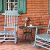 imageVINGLI 24 Cast Aluminum Outdoor Side Table All Weather Round Patio Coffee Table Porch Table Outdoor Bistro Table Outdoor End Table BronzeBronze