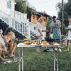 imageVINGLI 3FT Small Camping Table Adjustable Height Aluminum Folding Table for Picnic Party BBQ Plastic RV Suitcase Table Portable Lightweight Fold Up Utility Outdoor Tables with Carrying Handle White
