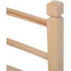 imageVINGLI 5 ft Garden Bridge Classic Wooden Arch with Safety Rails Stained Finished Footbridge Decorative Pond Landscaping Backyard Creek or FarmNatural Wood