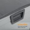 imageVINGLI 75 Gallon Outdoor Storage Box Lockable Plastic Storage Containers with Lid Patio Deck Box Furniture for Garden Pool Balcony Yard GreyGrey