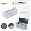 imageVINGLI 75 Gallon Outdoor Storage Box Lockable Plastic Storage Containers with Lid Patio Deck Box Furniture for Garden Pool Balcony Yard GreyZ Grey Black