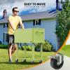 imageVINGLI 80 Quart Rolling Ice Chest Portable Patio Party Bar Drink Cooler Cart with Shelf Beverage Pool with Bottle OpenerLight Green