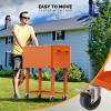 imageVINGLI 80 Quart Rolling Ice Chest Portable Patio Party Bar Drink Cooler Cart with Shelf Beverage Pool with Bottle OpenerOrange
