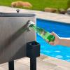 imageVINGLI 80 Quart Rolling Ice Chest on Wheels Patio Cooler Cart Beverage Rolling Cooler for Outdoor Patio Deck PartyGrey